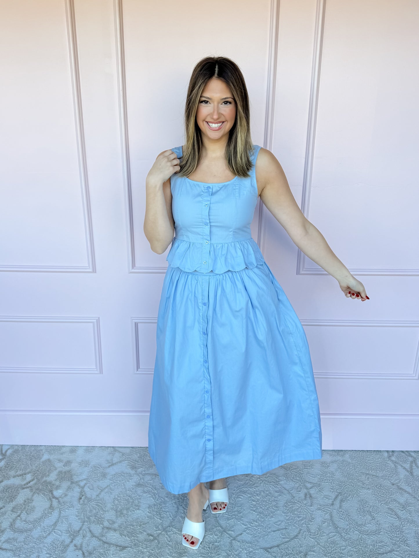 Such a Breeze Midi Skirt