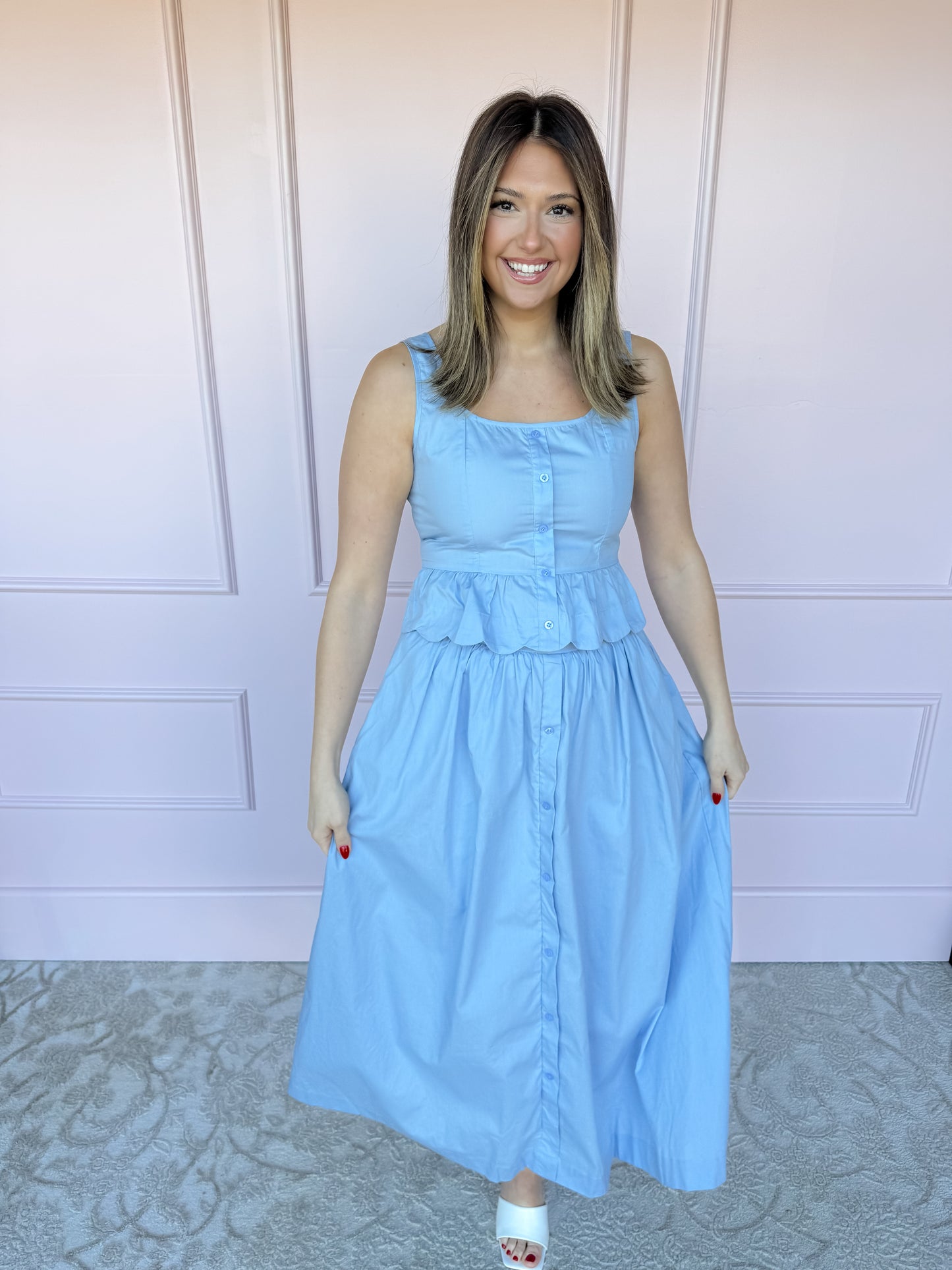 Such a Breeze Midi Skirt