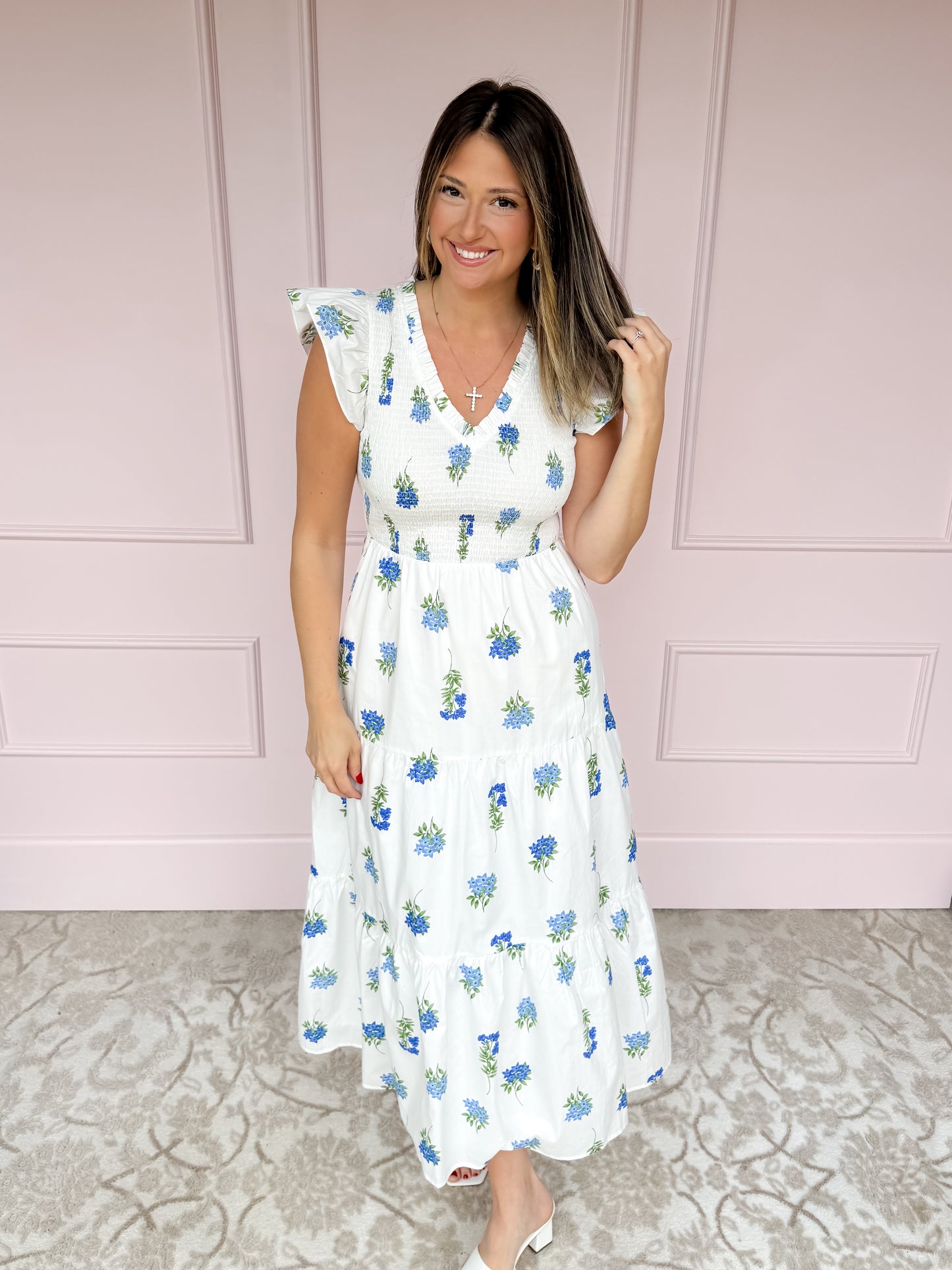 Blossoms & Blessings Midi Dress