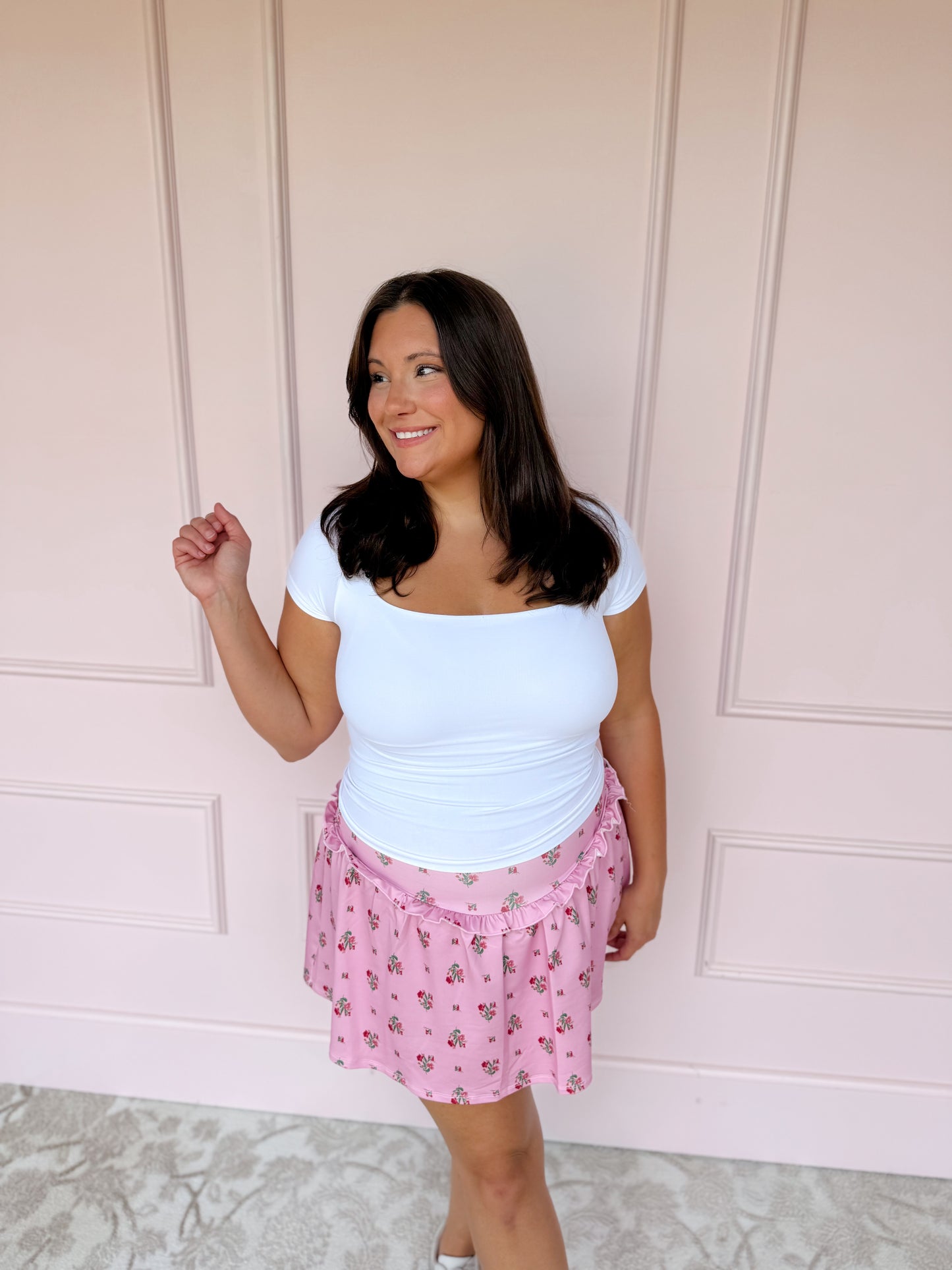 Fit & Floral Tennis Skort